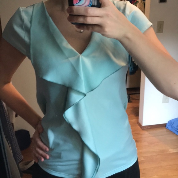 NWOT meadow rue ruffle cascade blouse - Picture 5 of 7